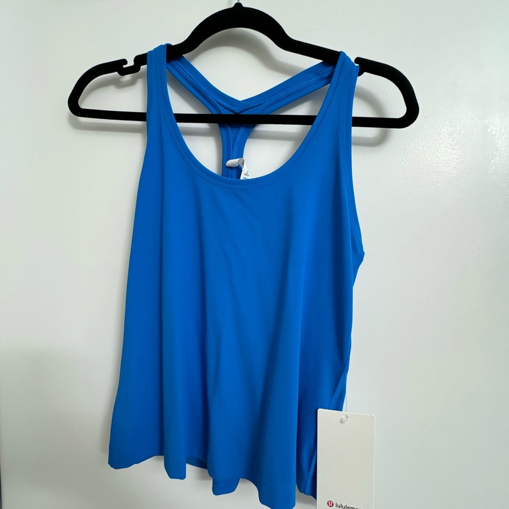 Lululemon Athletica Blue Sleeveless Backless Tank